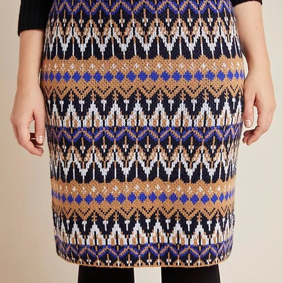 Anthropologie Saoirse Sweater Midi Skirt  Wool Cashmere Blend Womens Size 1x - Picture 2 of 7